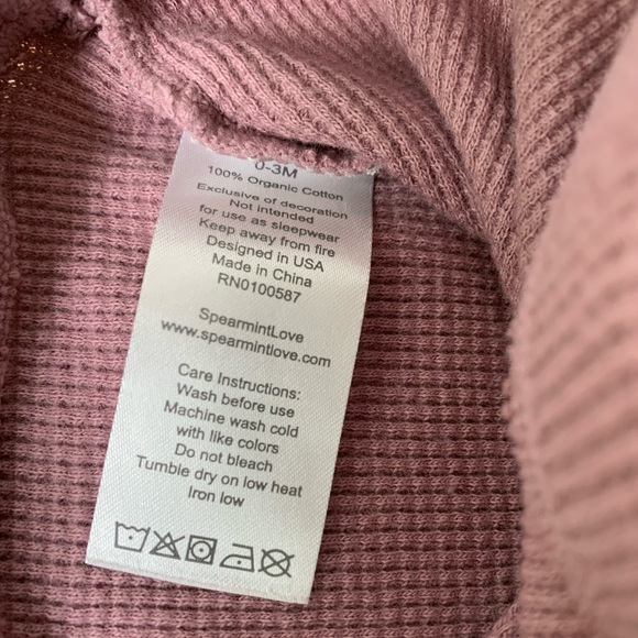 Spearmint Love Waffle Newborn Set - Picture 5 of 5